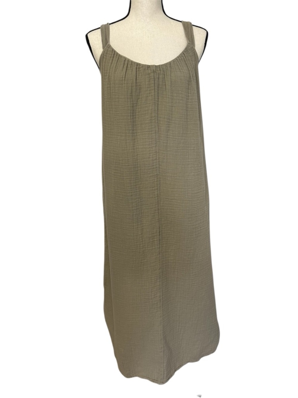 Old Navy Maxi Dress Size Large Cotton Gauzy Bohemian Resortwear Coastal Beachy